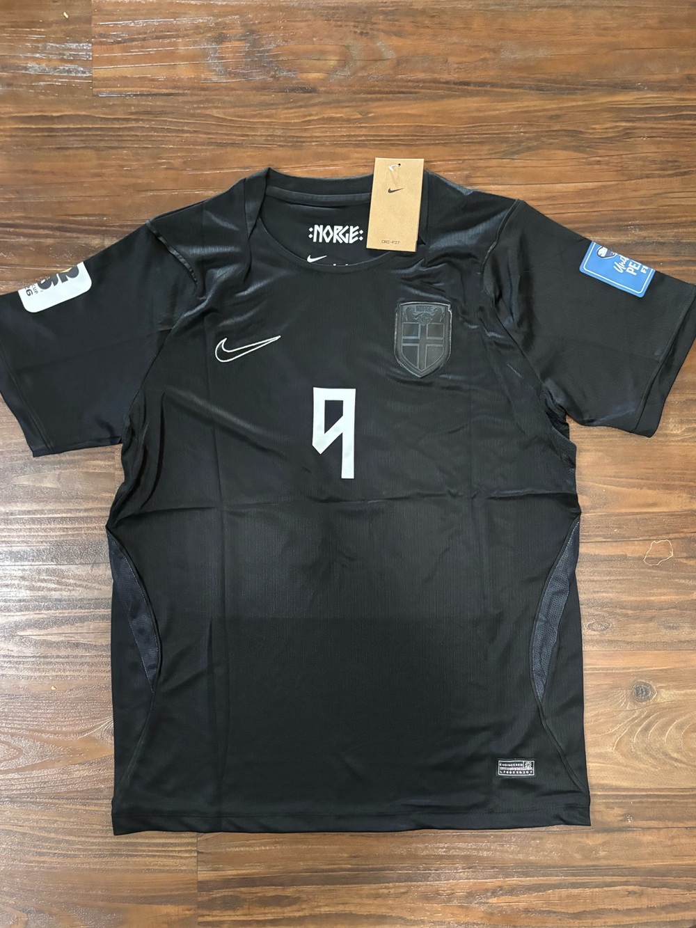 Nike Men’s Black Soccer Jersey with #9 Graphic